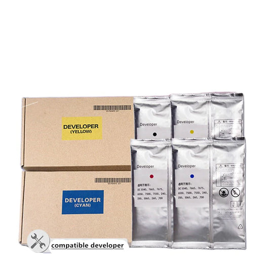 Genuie Xerox  Developer  for Xerox DC250 240 260 C70 J75 C60 550 560 C60 5065 7780 6500